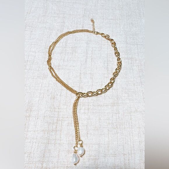 Pearl drop necklace N509 - Picture 4 of 5